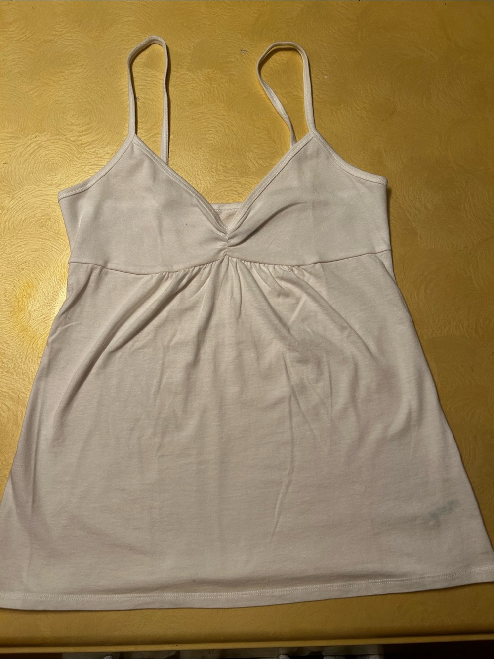Victoria's Secret white spaghetti strap v-neck cami Tee Top